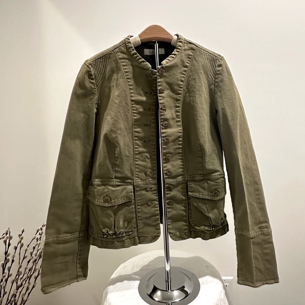 Naja Lauf (Danish brand) Army Green Military Style Jacket